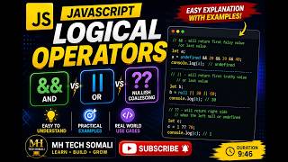 JavaScript Logical Operators Explained 🇸🇴 | && , || , ?? Full Tutorial