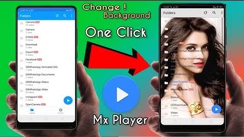 Change MX player home screen and use own photo