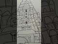 Hanuman Ji Drawing,  Ram Mandir Drawing,  Outline Tutorial 😍#artist #art