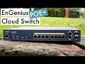 8 Port POE Switch - EnGenius ECS1112FP - SMB Layer 2+ Super Fast Business Class Network Switch.
