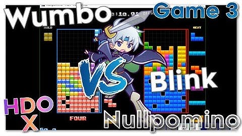 Wumbo vs Blink HDO X - Nullpomino (Blockbox) Game 3