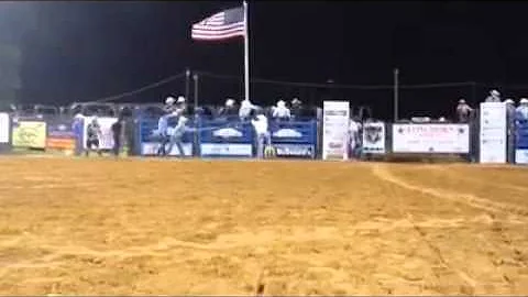Bullfighter Willie Cline Saves Cowboy From "No-Man...