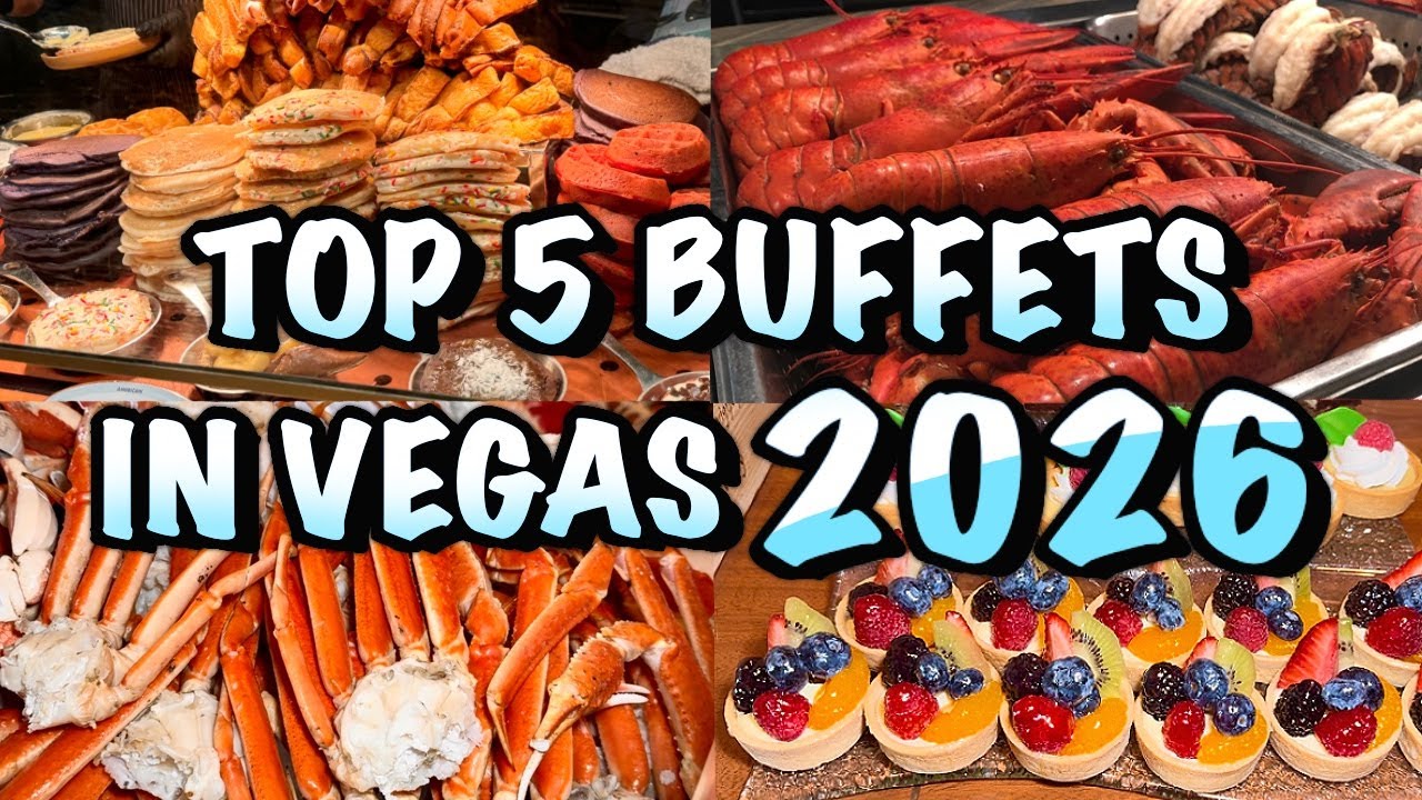 ТОП-5 буфетов в Лас-Вегасе на 2026 год | Морепродукты, стейки и многое другое!