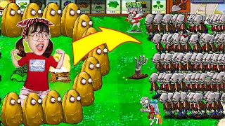 Hà Sam Chống Lại 1000 Con ZOMBIE  Bảo Vệ Cây Hoa Quanh Nhà Trong Plants vs Zombies screenshot 4