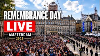 🔴 LIVE: Amsterdam Memorial Ceremony 2026 🇳🇱 | Dodenherdenking at Dam Square