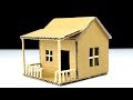 How To Make a Small Cardboard House (BEAUTIFUL & EASY WAY)