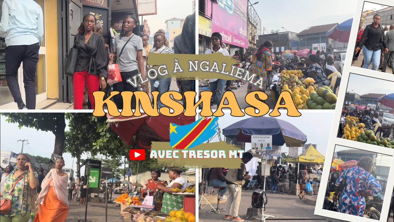 Un tour à Kinshasa 🇨🇩 dans la commune de NGALIEMA,  Vlog partie 1