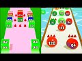 Jelly Run 2048 VS Ball Run 2048 - Android iOS Gameplay 