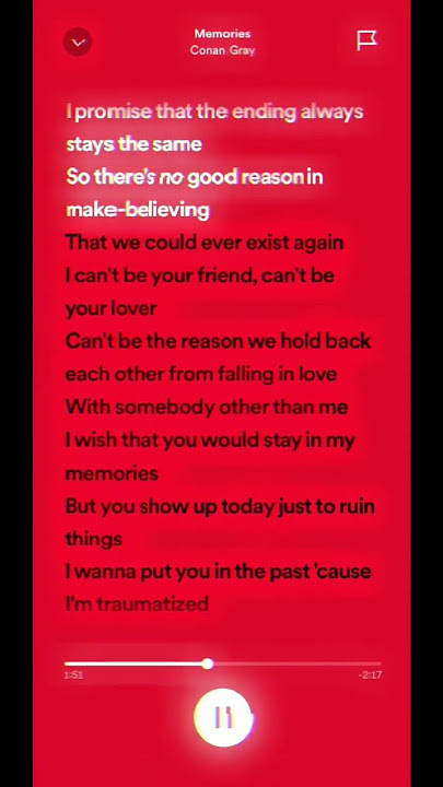 Memories -Conan Gray