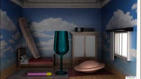 Personal Values painting by Rene Magritte 3D Modelling || Fantasy Universe