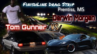 Derwin Morgan VS Tom Gunner|Grudge Race|FinishLine Drag Strip(Prentiss MS)