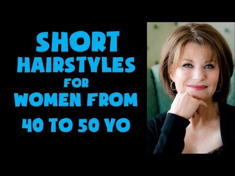 Short Hairstyles For Older Women Over 40 to 50 Years