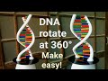 How to Make DNA Model Using Clay || Rotating DNA Model