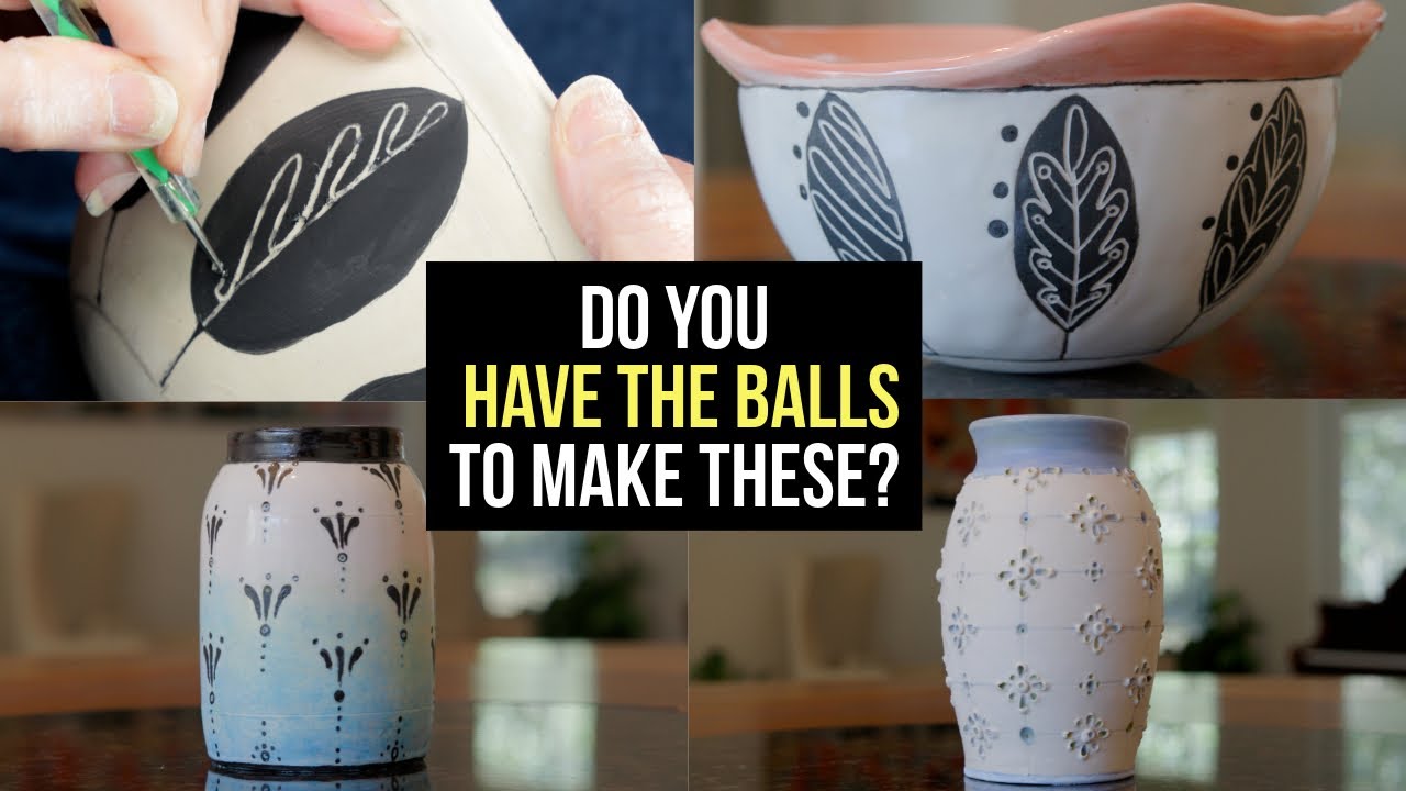 Using Ball Tools to Create Amazing Designs on Your Pottery!