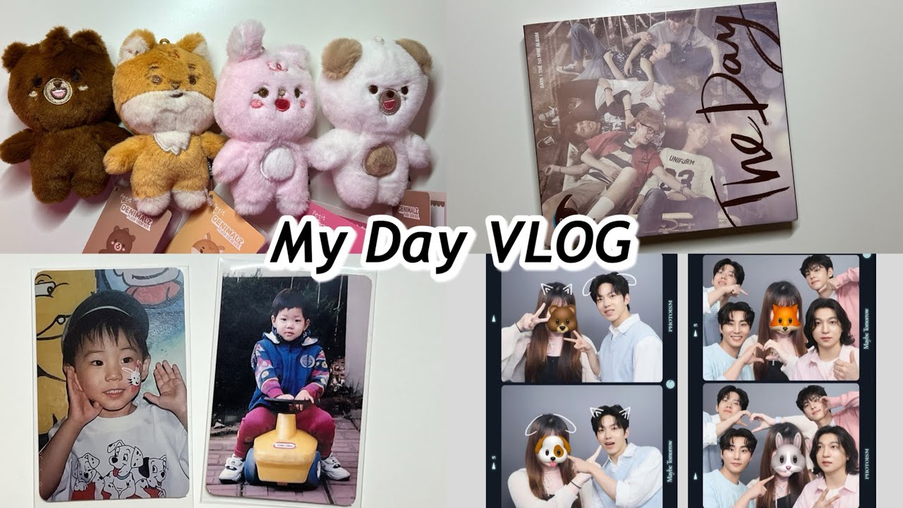 [마이데이 브이로그] 쁘띠멀즈 | 더데이 앨범 | 행날 아기포카 | 포토이즘 | 포카매입 | 포스터 | 택배깡 | 마이데이 | 도프 | 데이식스 | day6