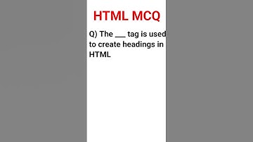 HTML MCQ  #shorts #shortsfeed #html #class6computer #class6