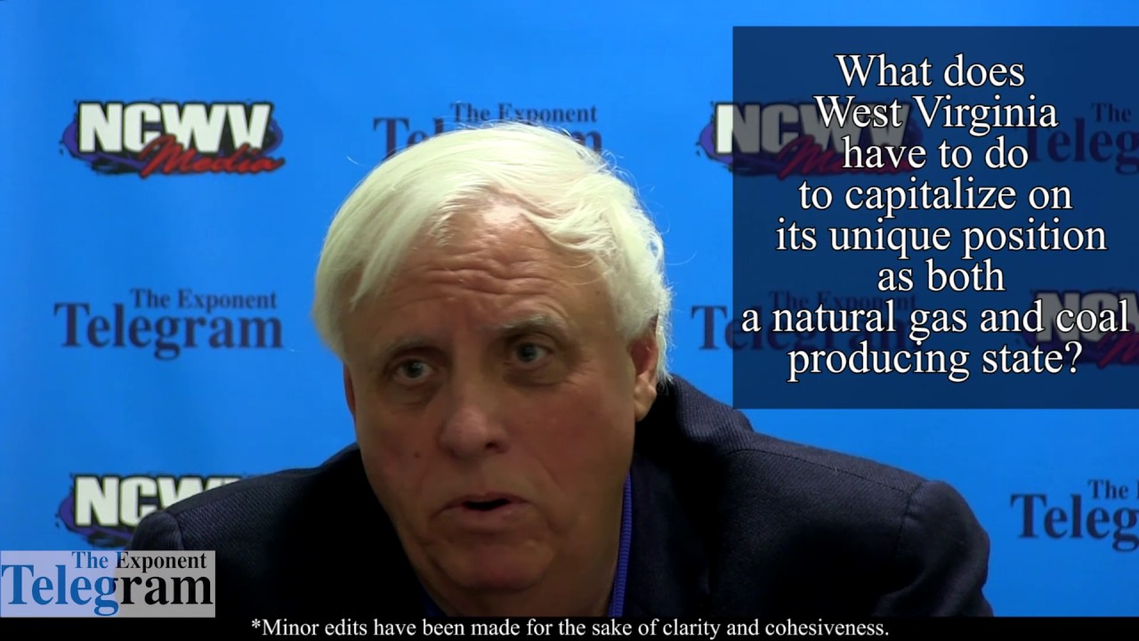 Jim Justice on West Virginia's Natural Resources YouTube
