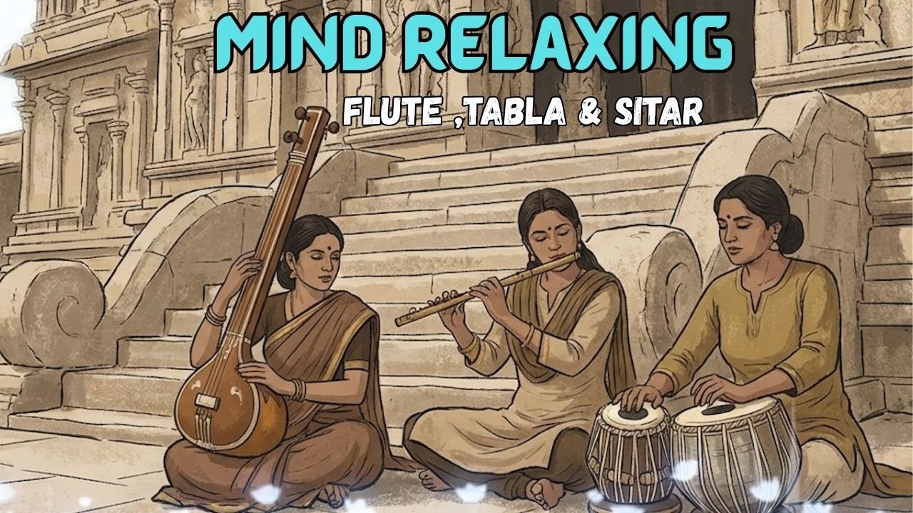 Mind Relaxing Flute Tabla and Sitar Compilation | Hindustani Instrumental Music - Vol - 14