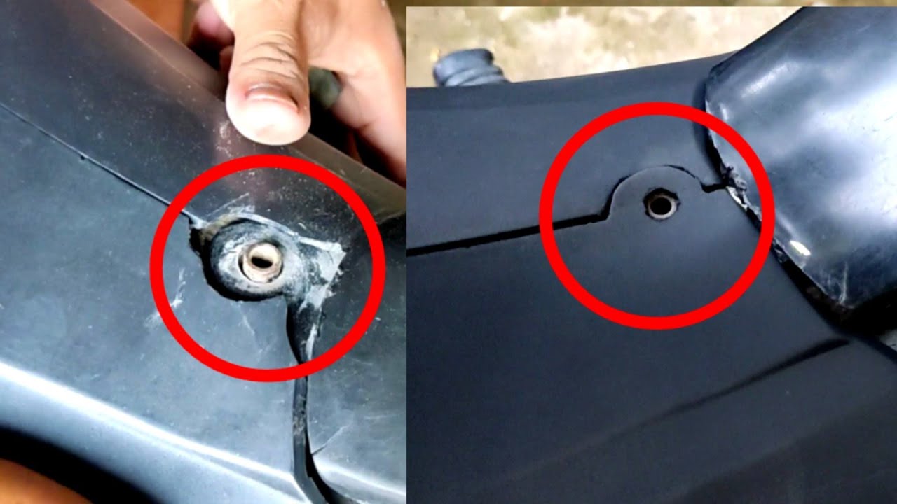 Cara memperbaiki body motor yang pecah honda supra fit new