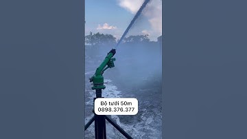 Bộ tưới 50m bán kính với máy bơm áp cao đẩy xa chuyên tưới đồi dốc #becSKY51plus #bectuoiBACTHAO