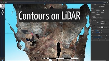 Contour lines from LiDAR for projected profiles