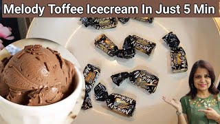 Melody Toffee Ice Cream In Just 5 Min Chocolate Ice Cream #recipe #icecream