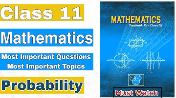class 11 maths probability | probability class 11 most important questions | Probability Class 11