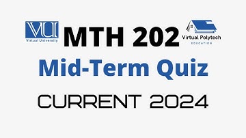 MTH202 Mid Term Solved Quiz | MTH 202 Mid-Term #quiz #midterm #exam