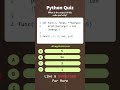 python quiz related to function arguments #programming #coding #python