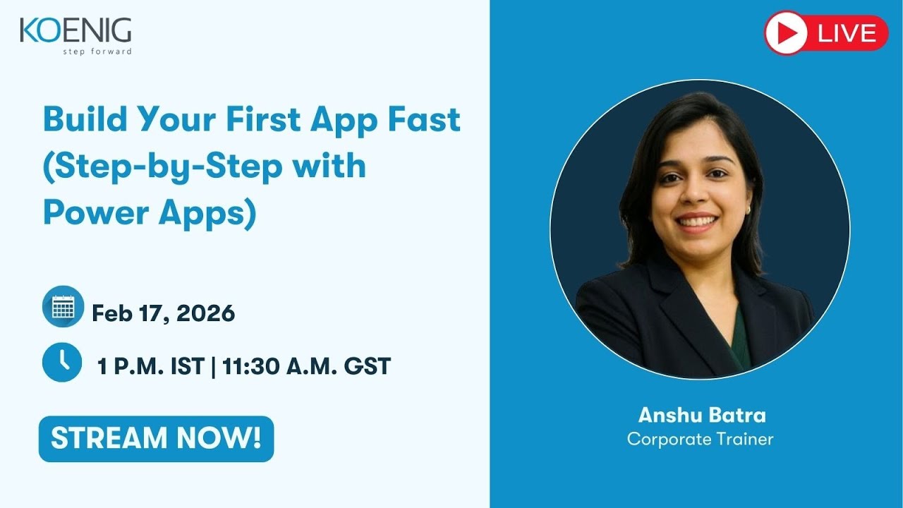 Build Your First App Fast (Step-by-Step with Power Apps) - YouTube