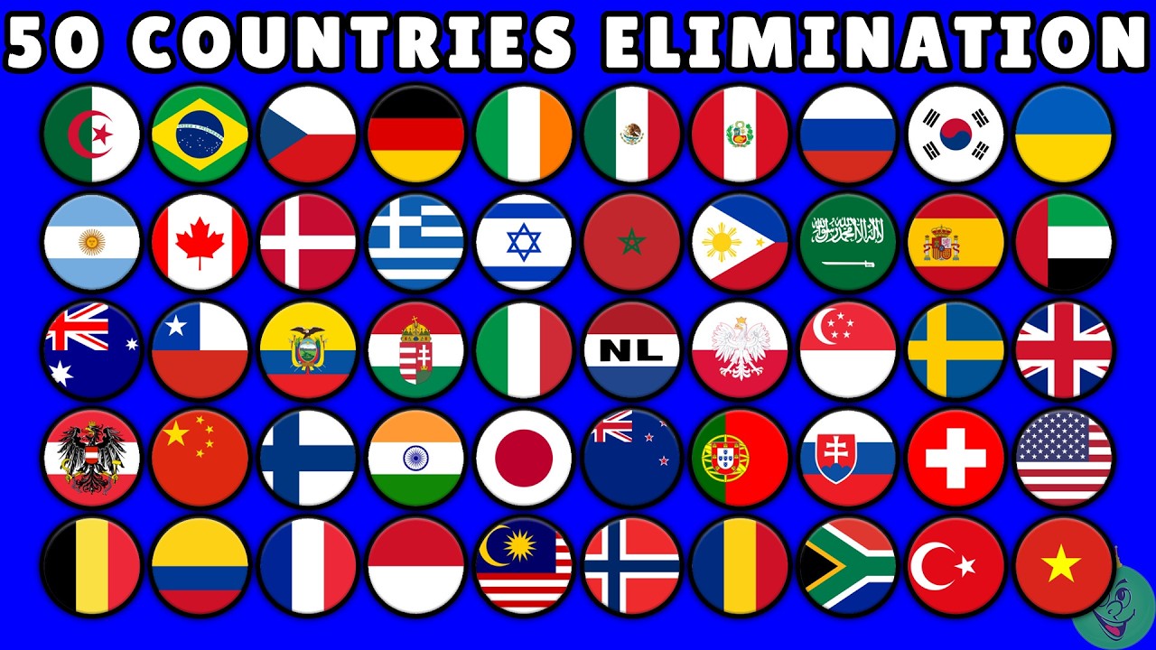 50 Countries Elimination Marble Race \ Marble Race King