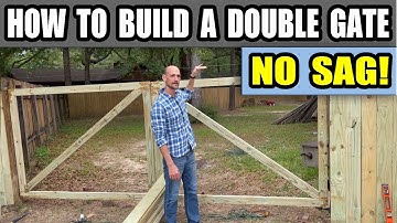 How to Build a Wooden Double Gate That Won