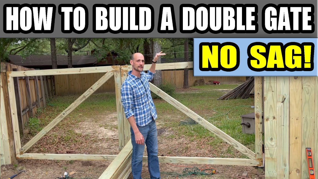 How To Build A Wooden Double Gate That Won t Sag YouTube