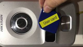 Hikvision intercom, how to authorize the user IC card.