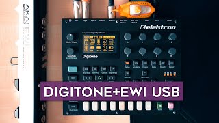 Using an EWI USB breath controller on the Elektron Digitone