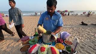 Famous Walking Bhel Puri At Puri Beach Street Food