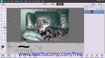 Photoshop Elements 12 Tutorial The Eraser Tool Adobe Training Lesson 6.7