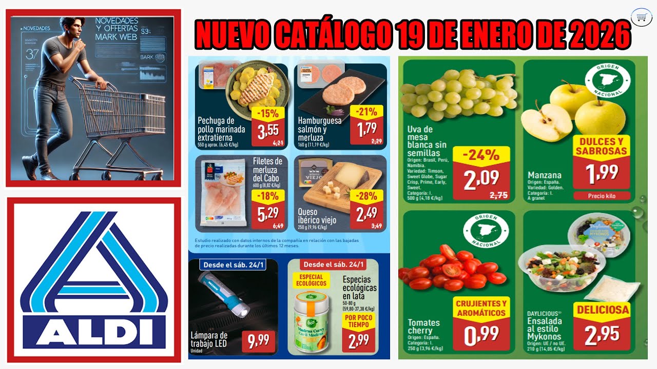 ▶️ Catálogo ALDI del 19 de ENERO de 2026 | Ofertas folleto  BAZAR | ALDI  alimentación | ALDI