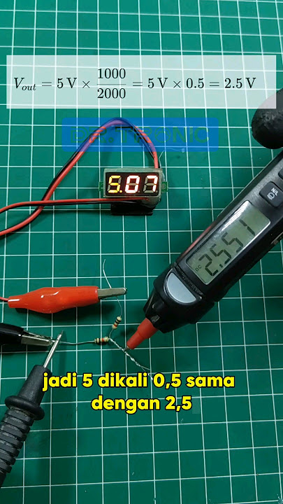 Inilah salah satu fungsi dari resistor, #tutorial #resistor #electronic #shorts