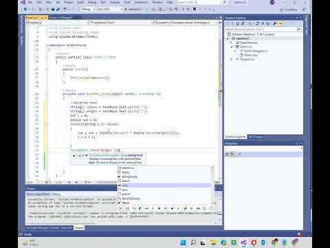 Weighted mean, Geometric mean, Harmonic mean in C# Programming