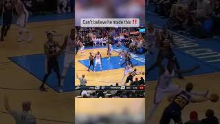 The greatest no look shot ever!!!! 0.1 seconds on the shot clock 😱