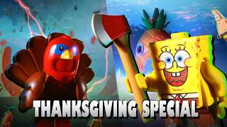 Spongebob How to Cook Thanksgiving Dinner - Lego