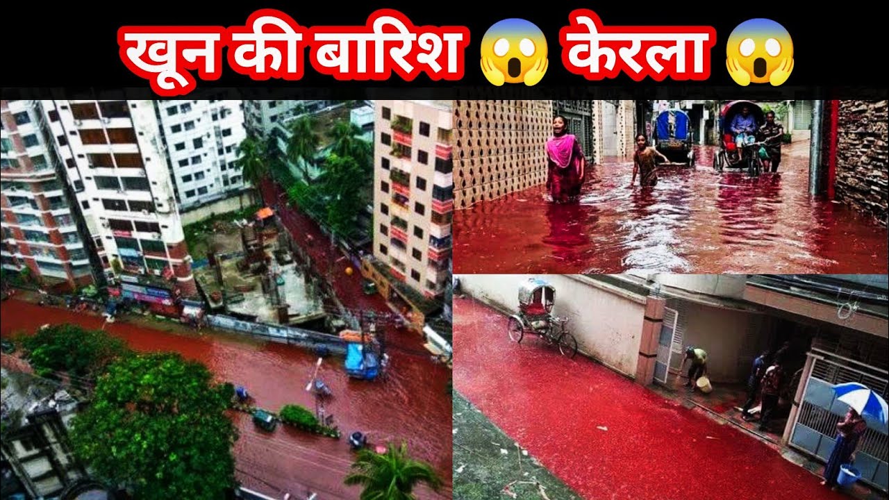 खून की बारिश 😱||Red rain of Kerala|khun ki barish|factfaster||