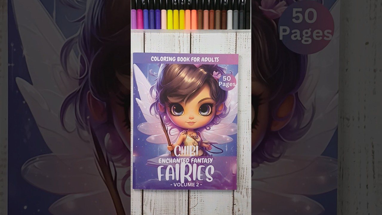 Coloring boom -Chibi enchanted fantasy Fairies volume 2 