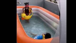 Mini swimming pool // portable swimming pool // air swimming pool // inflatable swimming pool //pool screenshot 3