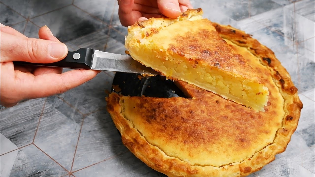 Tarte aux amandes fondante sur pâte feuilletée croustillante 🍋 | Recette facile et parfumée
