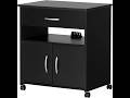 South Shore Black Axess Cart Review - Pros &amp; Cons - South Shore Axess Microwave Cart on Wheels, Pur