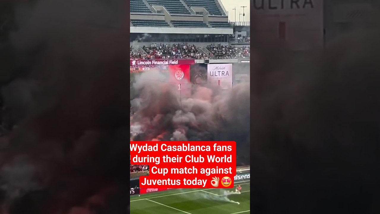 Wydad Casablanca fans during their Club World Cup match against Juventus today 👌🏻🤩