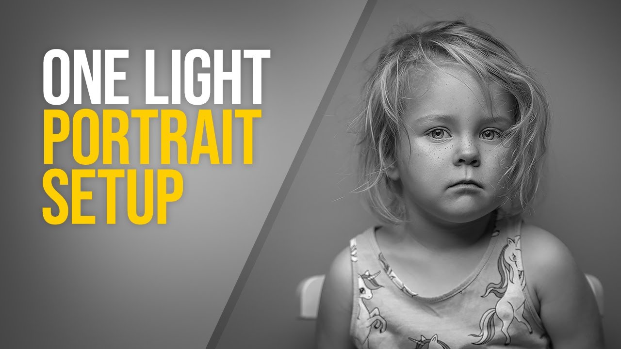 Awesome ONE LIGHT portrait setup - YouTube