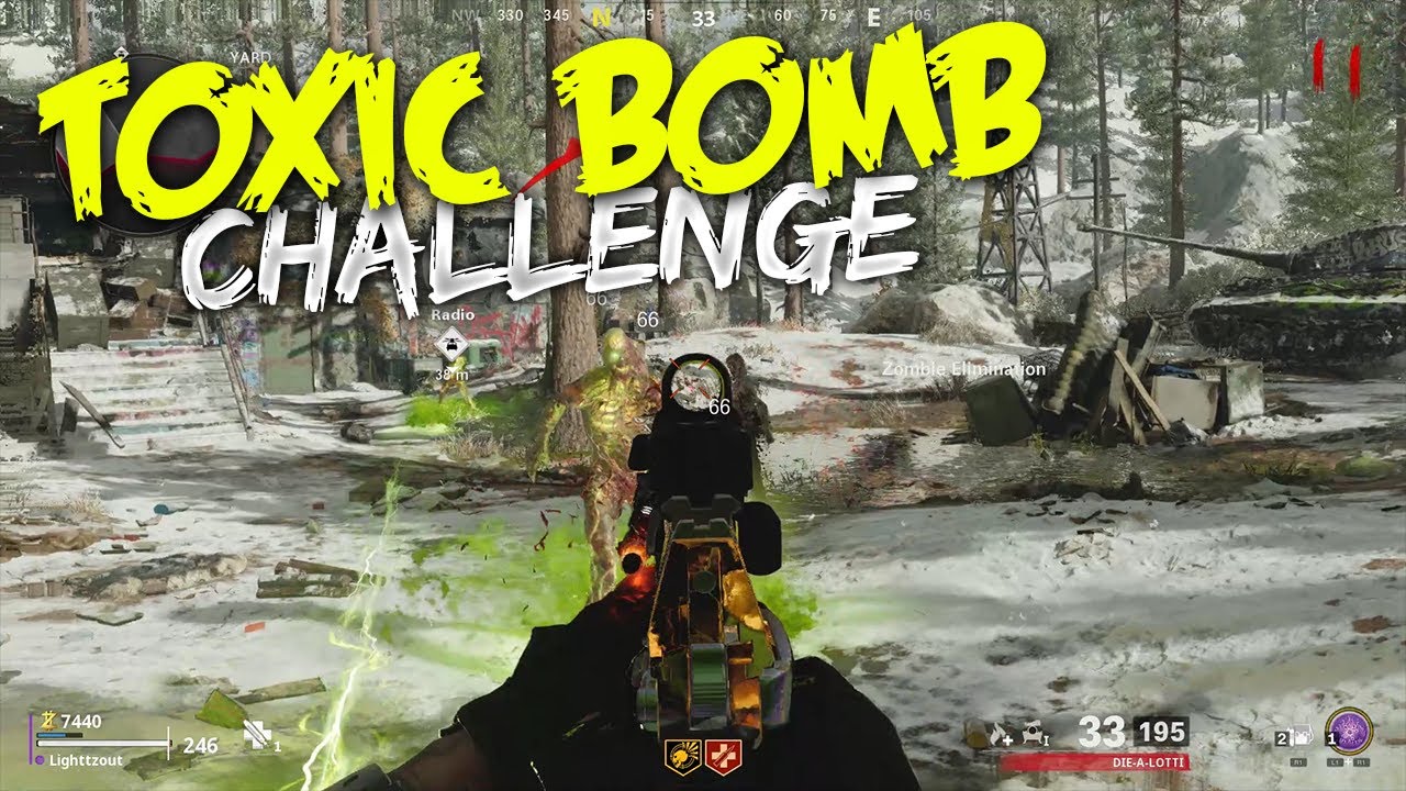 TOXIC BOMB SEASON 1 ZOMBIES CHALLENGE - (Kill a Megaton with C4 3 Times) 